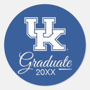 Universiteit van Kentucky AFSTUDEREN Ronde Sticker