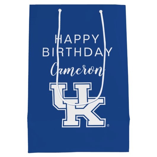 Universiteit van Kentucky | Geboortedag Medium Cadeauzakje (Achterkant)