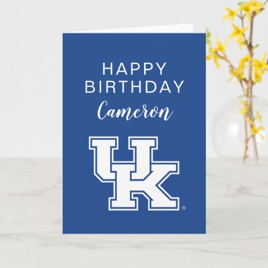 Universiteit van Kentucky | Verjaardag Kaart (Gele Bloem)