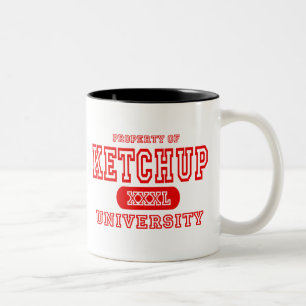 Universiteit van Ketchup Tweekleurige Koffiemok