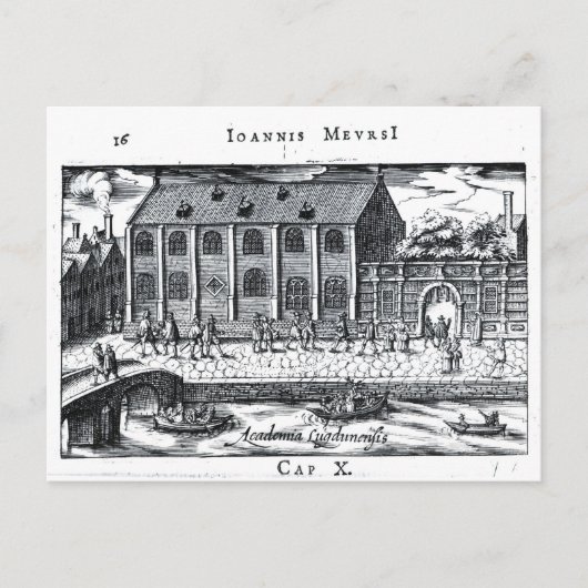 Universiteit van Leiden, "A Dutch Athens" Briefkaart (Voorkant)