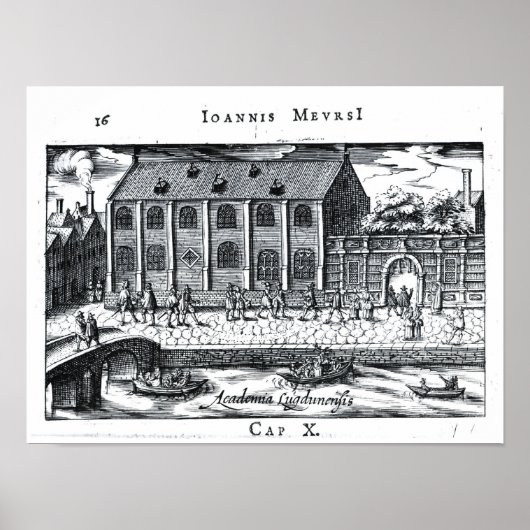 Universiteit van Leiden, "A Dutch Athens" Poster (Voorkant)