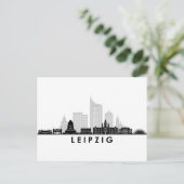Universiteit van LEIPZIG Duitsland City Skyline Si Briefkaart (Staand voorkant)