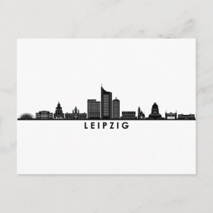 Universiteit van LEIPZIG Duitsland City Skyline Si Briefkaart
