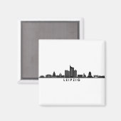 Universiteit van LEIPZIG Duitsland City Skyline Si Magneet (Voorkant / Achterkant)