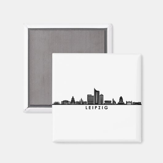 Universiteit van LEIPZIG Duitsland City Skyline Si Magneet (Voorkant / Achterkant)