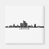 Universiteit van LEIPZIG Duitsland City Skyline Si Magneet (Voorkant)
