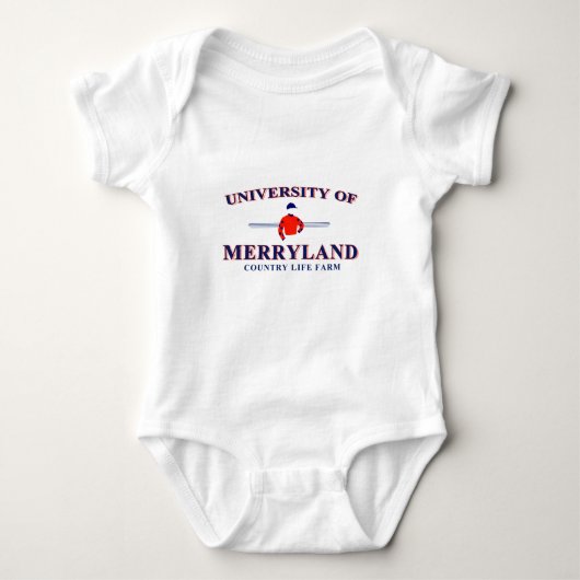 Universiteit van Merryland Baby T Romper (Voorkant)