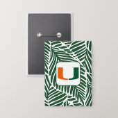 Universiteit van Miami-speld Button (Voorkant / Achterkant)