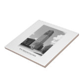 Universiteit van Michigan Clock Tower Tegeltje (Zijkant)