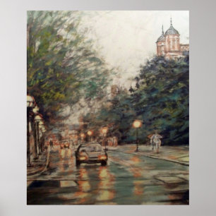 Universiteit van Michigan Lawquad, circa jaren neg Poster