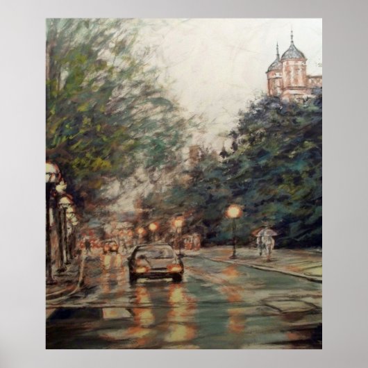 Universiteit van Michigan Lawquad, circa jaren neg Poster (Voorkant)