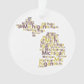 Universiteit van Michigan Ornament (voorkant)