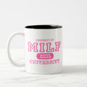 Universiteit van MILF Tweekleurige Koffiemok (Links)