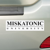 Universiteit van Miskatonic Bumpersticker (Op auto)