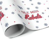 Universiteit van Mississippi | Ole Miss Rebels Cadeaupapier (Rol Hoek)