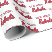 Universiteit van Mississippi | Ole Miss Rebels Cadeaupapier (Rol Hoek)
