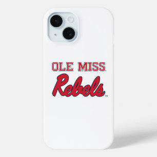 Universiteit van Mississippi Ole Miss Rebels iPhone 15 Case