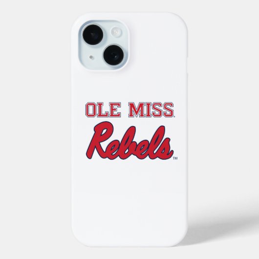 Universiteit van Mississippi | Ole Miss Rebels Case-Mate iPhone Case (Achterkant)