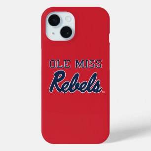 Universiteit van Mississippi Ole Miss Rebels iPhone 15 Case
