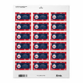 Universiteit van Mississippi | Ole Miss Rebels Etiket (Full Sheet)