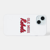 Universiteit van Mississippi | Ole Miss Rebels iPhone 15 Case (Achterkant horizontaal)
