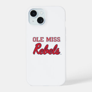 Universiteit van Mississippi Ole Miss Rebels iPhone 15 Case