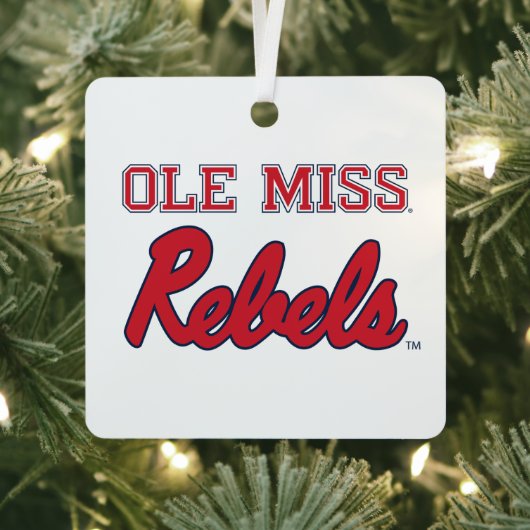 Universiteit van Mississippi | Ole Miss Rebels Metalen Ornament (Insitu)