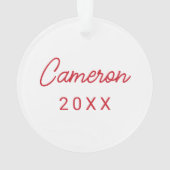 Universiteit van Mississippi | Ole Miss Rebels Ornament (achterkant)