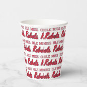 Universiteit van Mississippi | Ole Miss Rebels Papieren Bekers (Rechts)