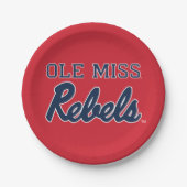 Universiteit van Mississippi | Ole Miss Rebels Papieren Bordje (Voorkant)