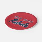 Universiteit van Mississippi | Ole Miss Rebels Papieren Bordje (Gekanteld)