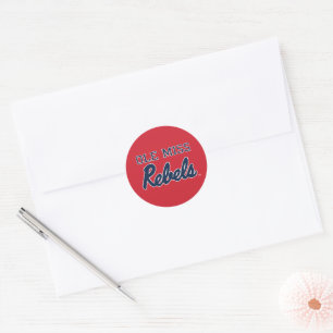 Universiteit van Mississippi   Ole Miss Rebels Ronde Sticker