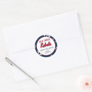 Universiteit van Mississippi   Ole Miss Rebels Ronde Sticker