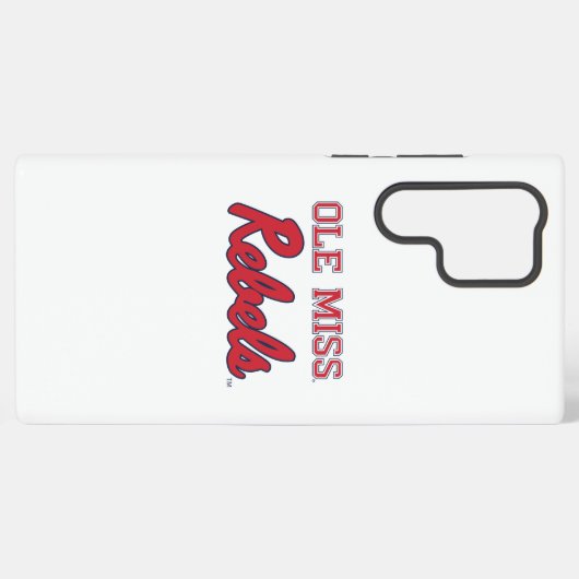 Universiteit van Mississippi | Ole Miss Rebels Samsung Galaxy Hoesje (Achterkant horizontaal)