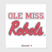 Universiteit van Mississippi | Ole Miss Rebels Sticker (Vel)