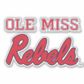 Universiteit van Mississippi | Ole Miss Rebels Sticker (Voorkant)