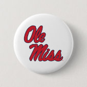 Universiteit van Mississippi | OLE Miss Script 2 Ronde Button 5,7 Cm (Voorkant)