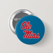 Universiteit van Mississippi | OLE Miss Script 3 Ronde Button 5,7 Cm (Voorkant /achterkant)
