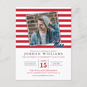 Universiteit van Mississippi   OLE Miss Script Aankondigingskaart