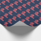 Universiteit van Mississippi | OLE Miss Script Cadeaupapier (Hoek)