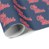 Universiteit van Mississippi | OLE Miss Script Cadeaupapier (Rol Hoek)