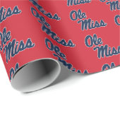 Universiteit van Mississippi | OLE Miss Script Cadeaupapier (Rol Hoek)