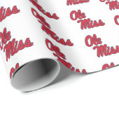 Universiteit van Mississippi | OLE Miss Script Cadeaupapier (Rol Hoek)