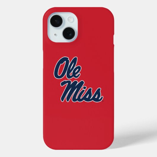 Universiteit van Mississippi | OLE Miss Script Case-Mate iPhone Case (Achterkant)