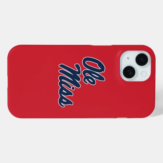 Universiteit van Mississippi | OLE Miss Script Case-Mate iPhone Case (Achterkant (horizontaal))