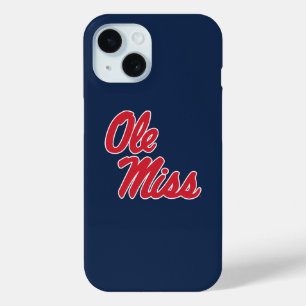 Universiteit van Mississippi OLE Miss Script iPhone 15 Case