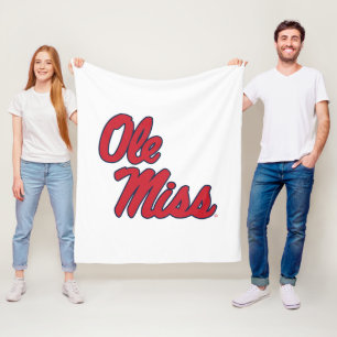 Universiteit van Mississippi   OLE Miss Script Fleece Deken
