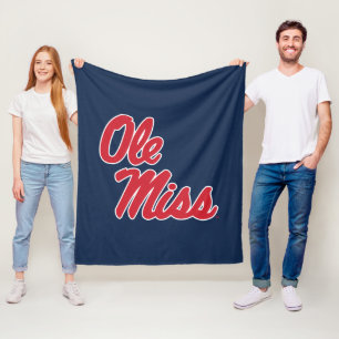 Universiteit van Mississippi   OLE Miss Script Fleece Deken