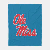 Universiteit van Mississippi | OLE Miss Script Fleece Deken (Voorkant)